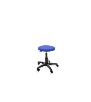 Taboret ErgoTab 01 WH — tkanina BEST na kółkach