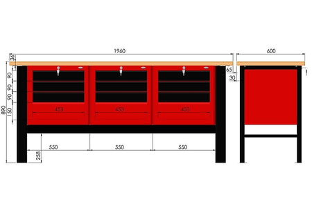 Stół warsztatowy N-3-15-01