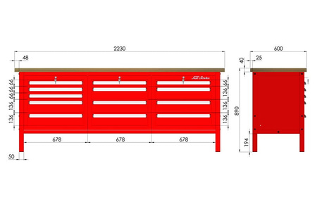 P-3-141-01 Stół warsztatowy