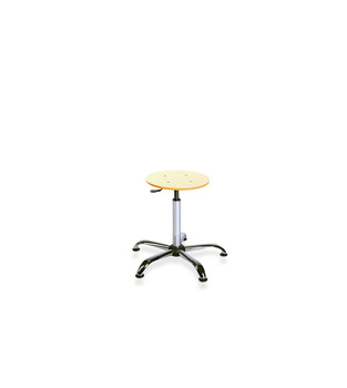 Taboret BlackTab 02 chrome chromowane — sklejka lakierowana na stopkach