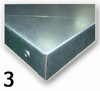 N-3-00-03 BASIS-WERKBANK ARBEITSPLATTE MIT VERZINKTEM STAHLBLECH BESCHLAGEN (ARBEITSPLATTENBREITE 1960 mm)