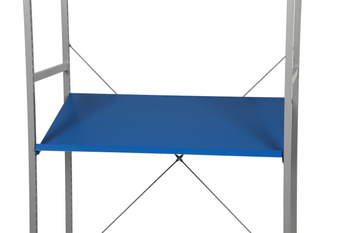 Półka skośna 1000 mm ze wspornikami do regału warsztatowego, 250 kg – Hyllo