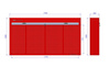 Werkzeugvitrine mit Rollladen G192