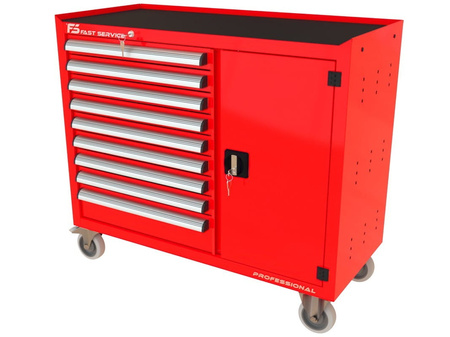 Wózek warsztatowy TRUCK z 9 szufladami i drzwiami PT-211-40