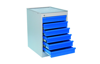 Cabinet with 6 drawers for workbench 800×535×665 mm, 40 kg/drawer