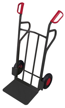 Taczka stalowa, duża łopata, RAL 7016 VARIOfit sk-710.207/AG