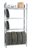 Półki do regału na opony 1200 mm, 1200×450 mm, stalowe, 4 szt.