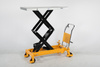Double-scissor trolley 350 kg, lift height 1300 mm, foot pump – SPS350 LBD