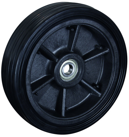 Koło z pełnej gumy ESD, 260 x 65 mm, czarne VARIOfit ebg-260.001