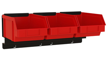 Bin rail for 3 P2 bins ZW-P2-3
