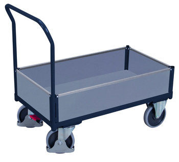 Wózek skrzyniowy z płytą drewnopodobną RAL 7016 VARIOfit sw-800.402/AG