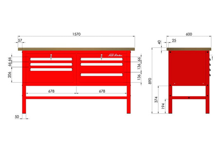 P-3-031-01 Stół warsztatowy