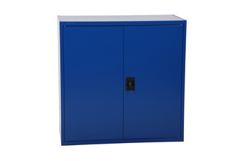 Szafa metalowa niska 900×800×400 mm, niebieska, do samodzielnego montażu