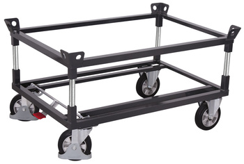 Wózek pod paletę z 2 ramami, RAL 7016 VARIOfit sw-870.116/AG
