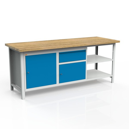 Stół 3-modułowy + szafka WSZ-A + szafka WSZ-B + 2 półki W-P1