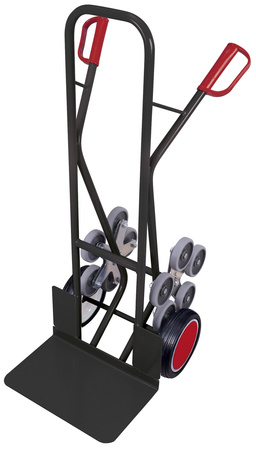 Wózek transportowy schodowy stalowy koła 5-ramienne VARIOfit sk-710.236/AG