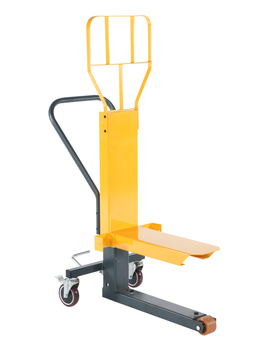 Manual stacker for quarter pallets 250 kg, forks 580 mm, polyurethane wheels – MH250