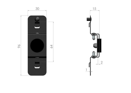 Zawieszka magnetyczna do zawieszenia 1 klucza ZWN-09