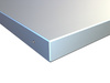Plywood worktop 40 mm covered with 1.5 mm galvanised steel sheet