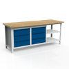 Stół 3-modułowy + 2 szafki WSZ-C  + 2 półki W-P1