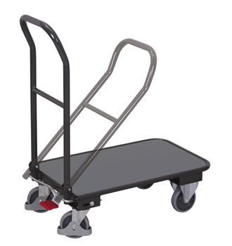 Wózek ze składanym pałąkiem, RAL 7016 VARIOfit sw-450.802/AG