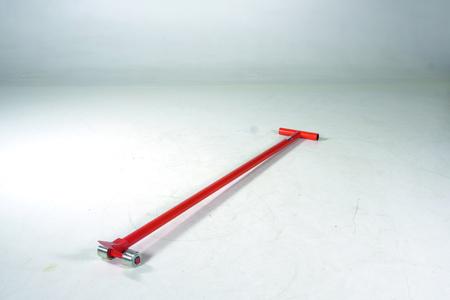 Roller pry bar for machinery 1500 kg, length 2040 mm, red – RC15