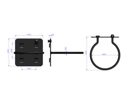 Zawieszka na elektronarzędzia średnica fi 58 ZW-05-01