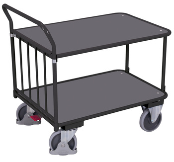 Wózek ręczny z pałąkiem, RAL 7016 VARIOfit sw-700.504/AG