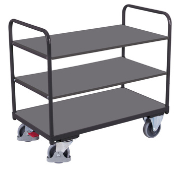 Niski wózek półkowy RAL 7016 VARIOfit sw-800.240/AG