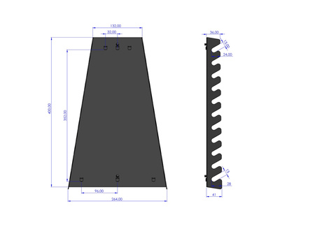 Zawieszka na kpl. kluczy szerokich 11 szt. ZW-10-02