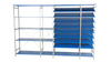 Regał warsztatowy 2000×1000×500 mm, 5 półek prostych, segment dostawny – Hyllo