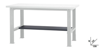 Półka wąska 1,6 m do modułowych stołów warsztatowych C58BC – Beta C58SP/1.6