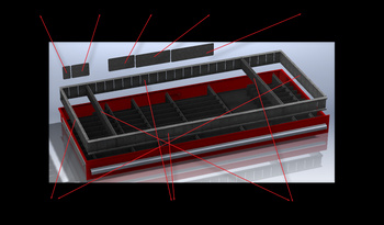 Podziałka H70 do szuflad wózków / szafek warsztatowych
