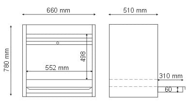 Top unit with aluminium roller shutter P-1-07-04