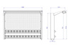 Tablica na narzędzia 920mm X 1350mm X 135mm z oświetleniem - POWYSTAWOWA