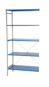 Regał warsztatowy 2000×1000×500 mm, 5 półek prostych, segment dostawny – Hyllo