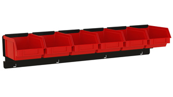 Listwa na 6 pojemników P1  ZW-P1-6