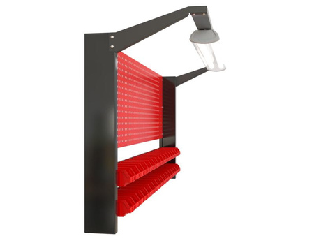 N-4-09-04 Tablica na narzędzia 920mm x 1920mm x 135mm z oświetleniem