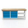 Stół 3-modułowy + 2 szafki WSZ-C  + 2 półki W-P1