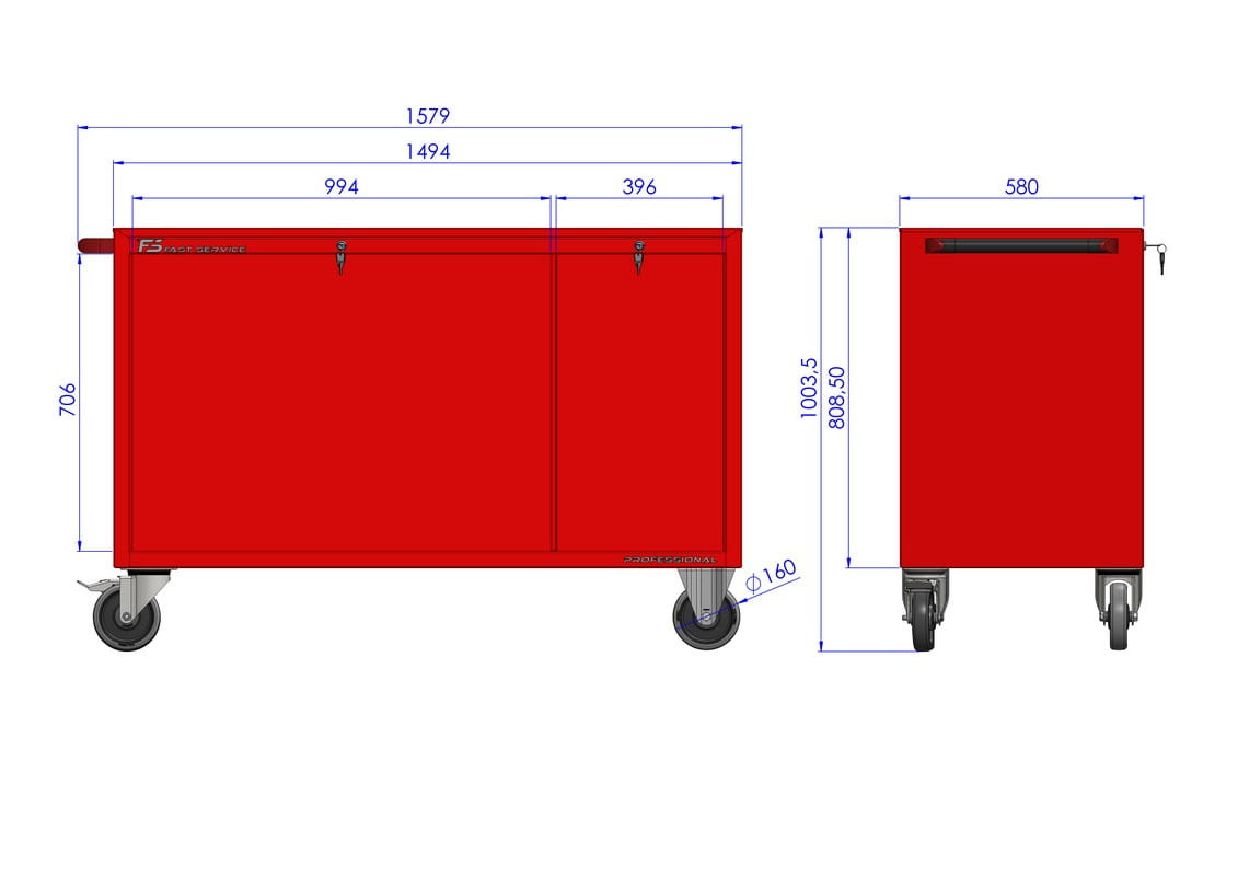 PM-214-23 — zamek centralny i uchwyt