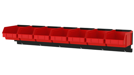 Bin rail for 7 P2 bins ZW-P2-7