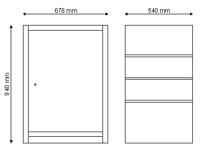 Szafka narzędziowa z drzwiczkami na cokole N-1-13-02