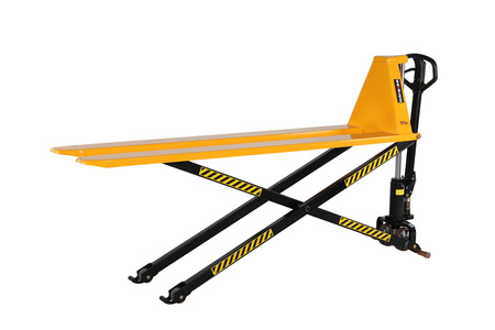 Scissor pallet truck 1000 kg, forks 540×1150 mm, polyurethane wheels – PL 1000