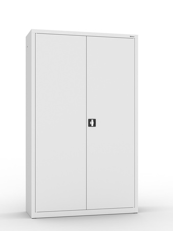 Szafa biurowa metalowa SBM 212 Mlx na dokumenty, 4 półki, 1990×1200×435 mm, jasnoszara RAL 7035 – Malow
