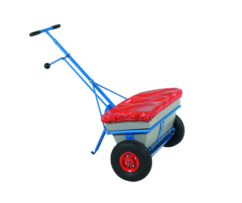 Handstreuer für Salz und Sand 35 l, fahrbar, Breite 800 mm
