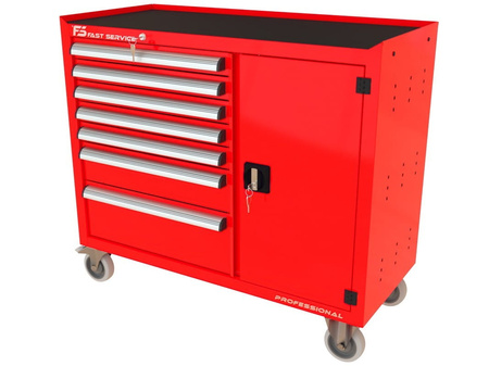 Wózek warsztatowy TRUCK z 7 szufladami i drzwiami PT-219-40