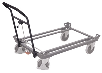 Pałąk z dźwignią zwalniającą do wózków pod paletę, VARIOfit zsw-870.540/AG