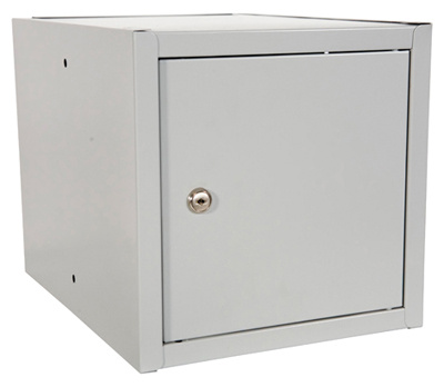 Mała szafka metalowa do przechowywania 275×355×275 mm, szara