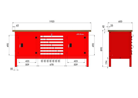 P-3-174-01 Stół warsztatowy