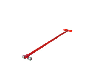 Roller pry bar for machinery 1500 kg, length 2040 mm, red – RC15